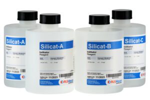 32-010100 Indikatorset Silicat (2 Flaschen Reagenz A, und je 1 Flasche B und C)